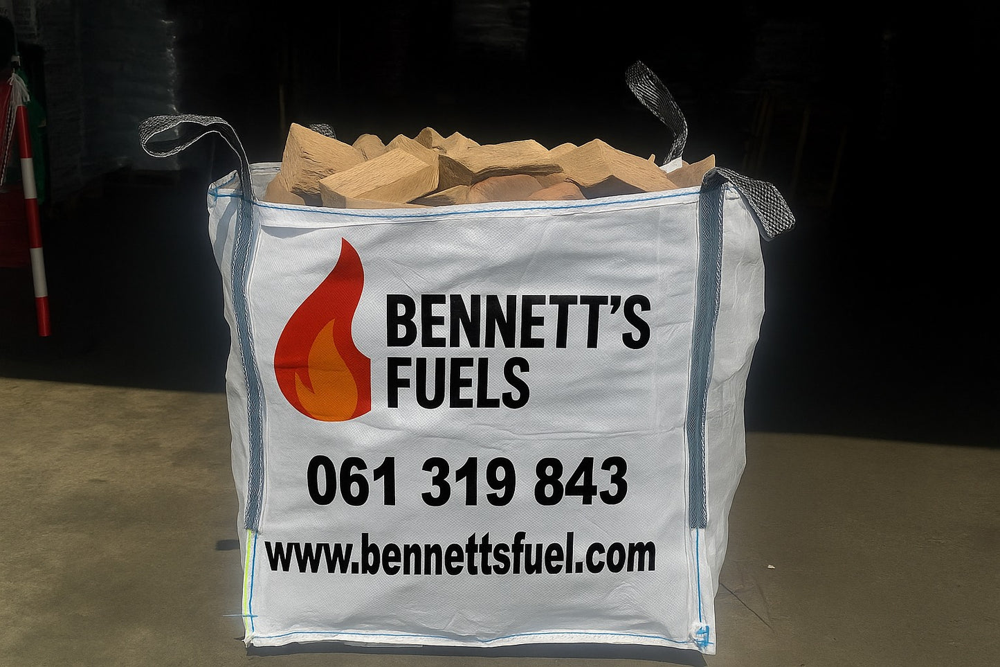 Kiln dried hardwood Tonne bag